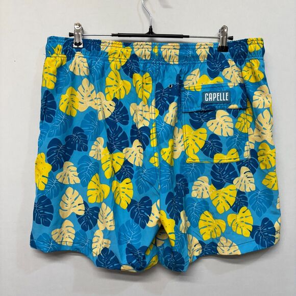 NWT Capelle Men Collin Aqua Swim Trunks Shorts Size XXL 2XL Floral C006 -23 - Picture 15 of 16